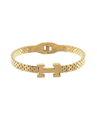 Initial Watchband Bangle Bracelet