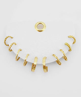 Multi Shape Metal Hoops Set