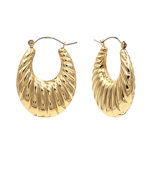 Shell Textured Gradual Hoops