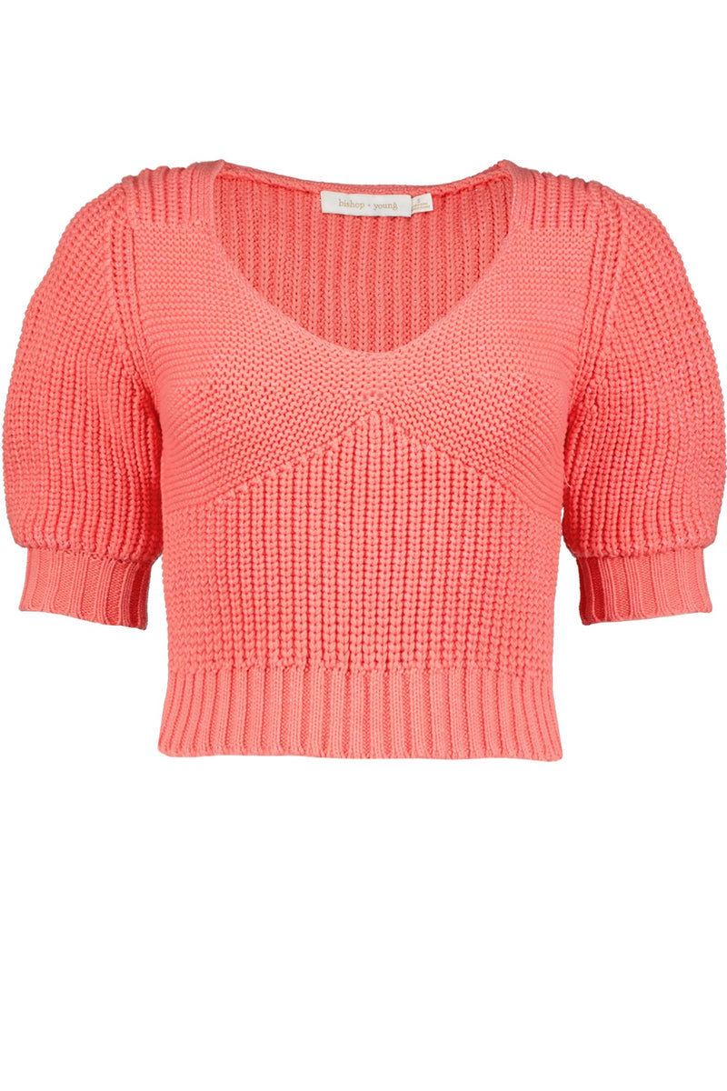 BEX POINTELLE SWEATER (APRICOT) - BISHOP & YOUNG