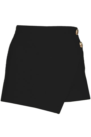 DELFINA TWEED SKORT (BLACK) - Bishop & Young