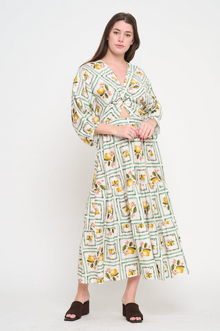 LEMON GROVE DELIGHT DRESS - MEET ME IN SANTORINI