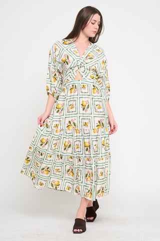 LEMON GROVE DELIGHT DRESS - MEET ME IN SANTORINI