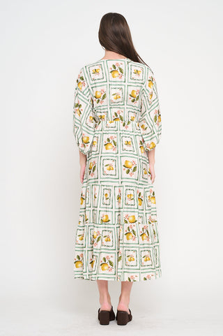 LEMON GROVE DELIGHT DRESS - MEET ME IN SANTORINI