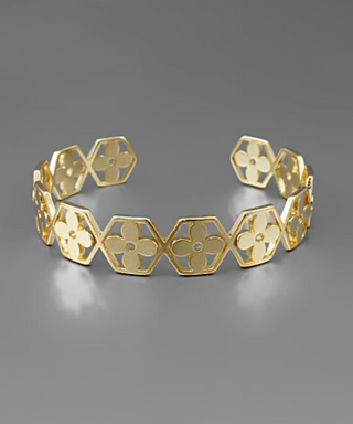 Hexagon Flower Cuff