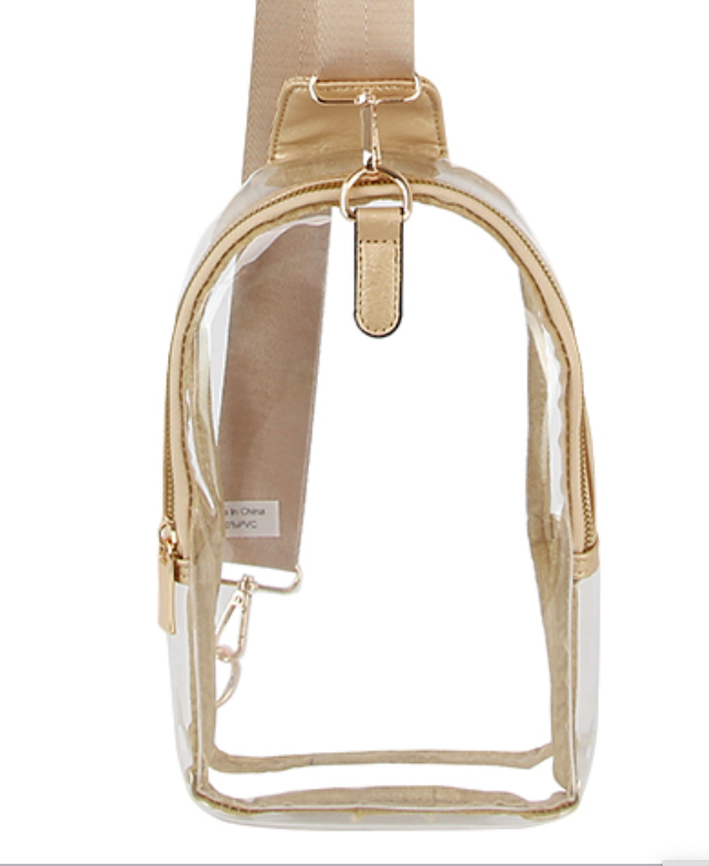 Strap Clear Sling Bag Stadium-Approved Clear Purse