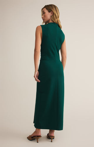 TAMARA MOCK NECK MIDI DRESS (EVERGREEN) - Z SUPPLY