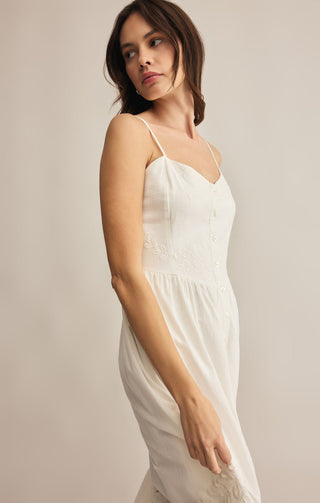 (MEDIUM) CITADELLE EMBROIDERED LINEN MAXI DRESS - Z SUPPLY