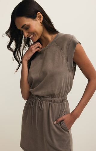 KALANI MINI DRESS (TAUPE) - Z SUPPLY