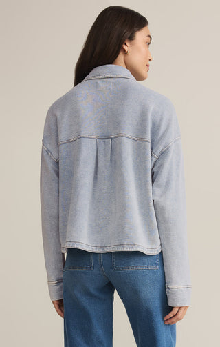 ALL DAY CROPPED KNIT DENIM JACKET - Z SUPPLY