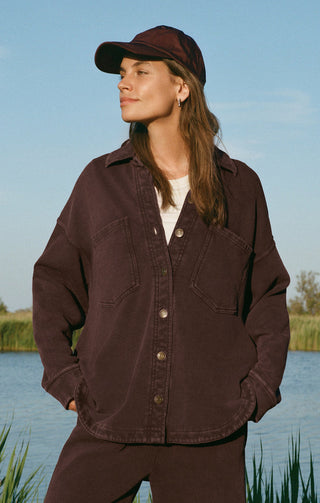 ALL DAY KNIT JACKET (CHOCOLATE CHERRY) - Z SUPPLY