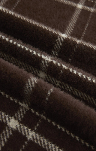 MASON SWEATER PLAID COAT (COFFEE BEAN) - Z SUPPLY