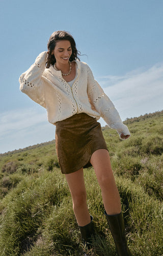 CIERA FAUX SUEDE MINI SKIRT - Z SUPPLY