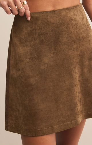 CIERA FAUX SUEDE MINI SKIRT - Z SUPPLY