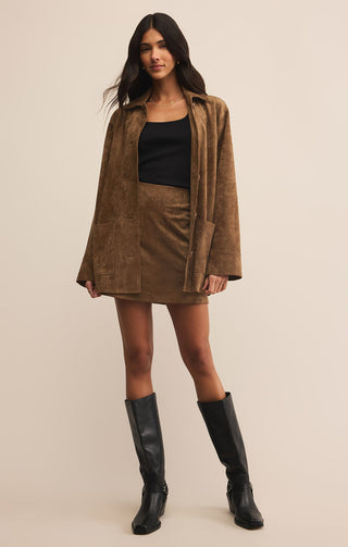 CIERA FAUX SUEDE MINI SKIRT - Z SUPPLY