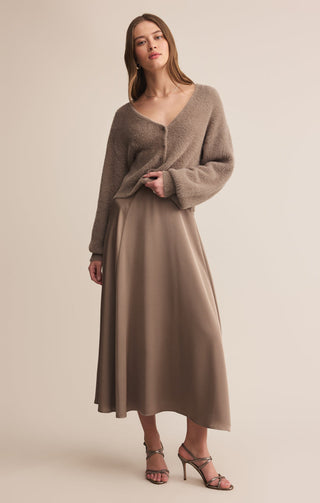 NORTHPOINTE SATIN MIDI SKIRT (MOONLIGHT) - Z SUPPLY