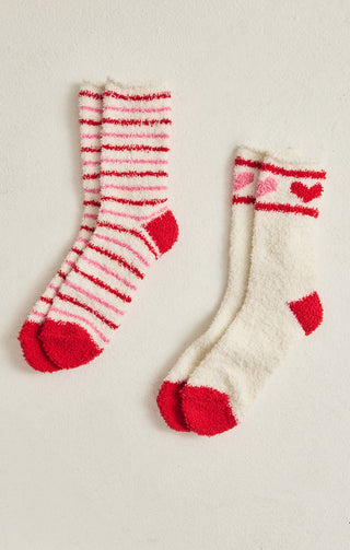 2-PACK PLUSH STRIPES SOCKS - Z SUPPLY