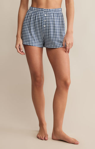 MADDIE GINGHAM SHORT YACHT BLUE) - Z SUPPLY