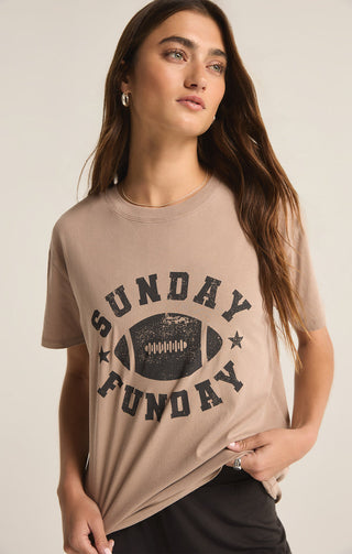 SUNDAY FUNDAY BOYFRIEND TEE - Z SUPPLY