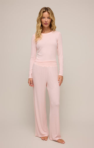 DAWN LUX RIB PANT (WHISPER PINK) - Z SUPPLY