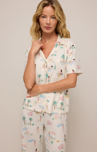 BEACH DAYS PAJAMA TOP - Z SUPPLY