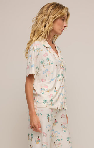 BEACH DAYS PAJAMA TOP - Z SUPPLY