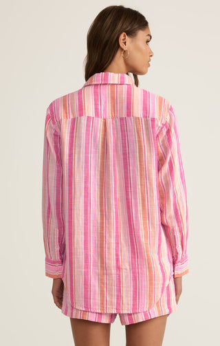 SATURDAYS STRIPE GAUZE SHIRT - Z SUPPLY