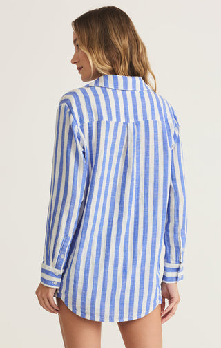 SATURDAYS STRIPE GAUZE SHIRT - Z SUPPLY