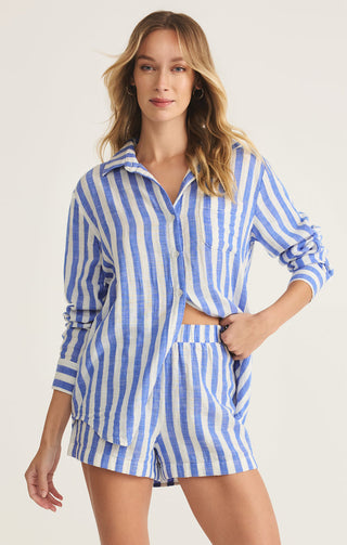 SATURDAYS STRIPE GAUZE SHIRT - Z SUPPLY