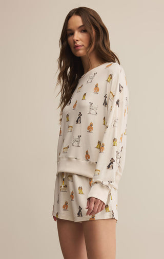 ELLE PUP LONG SLEEVE TOP - Z SUPPLY