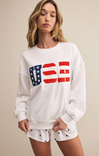 OVERSIZED USA SWEATSHIRT - Z SUPPLY