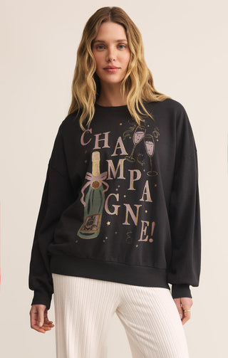 CELEBRATE CHAMPAGNE SWEATSHIRT - Z SUPPLY