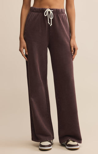 HUNTER KNIT DENIM PANT (CHOCOLATE CHERRY) - Z SUPPLY