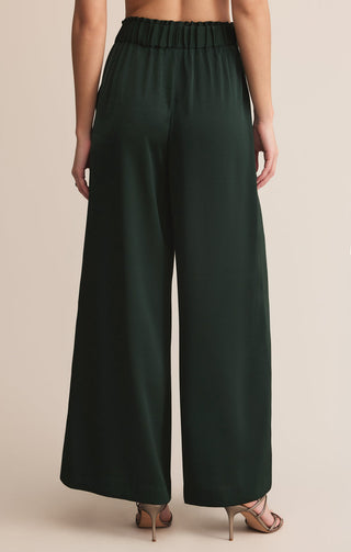ISOLDE WIDE LEG SATIN PANT (GARLAND GREEN) - Z SUPPLY