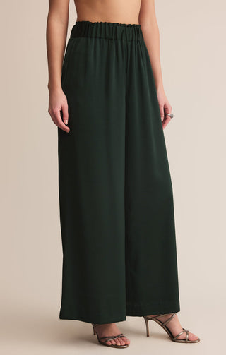 ISOLDE WIDE LEG SATIN PANT (GARLAND GREEN) - Z SUPPLY