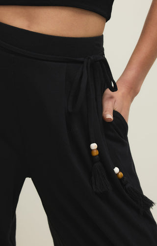 LYDIA WIDE LEG STRETCH PANT (BLACK) - Z SUPPLY