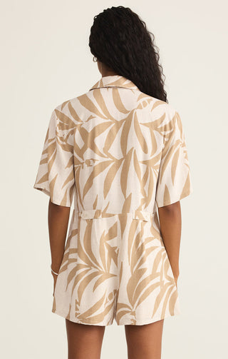 MARCEL TROPICAL PALM ROMPER - Z SUPPLY