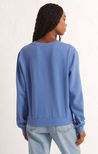 CLASSIC CREW FLEECE SWEATSHIRT (Blue Isle) - Z SUPPLY