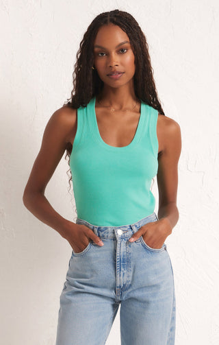 SIRENA RIB TANK (CABANA GREEN) - Z SUPPLY