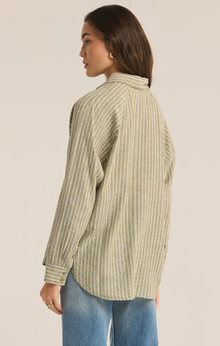 PERFECT LINEN STRIPE TOP (MEADOW) - Z SUPPLY