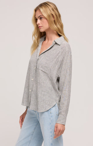 PERFECT LINEN TOP (SEASALT) - Z SUPPLY