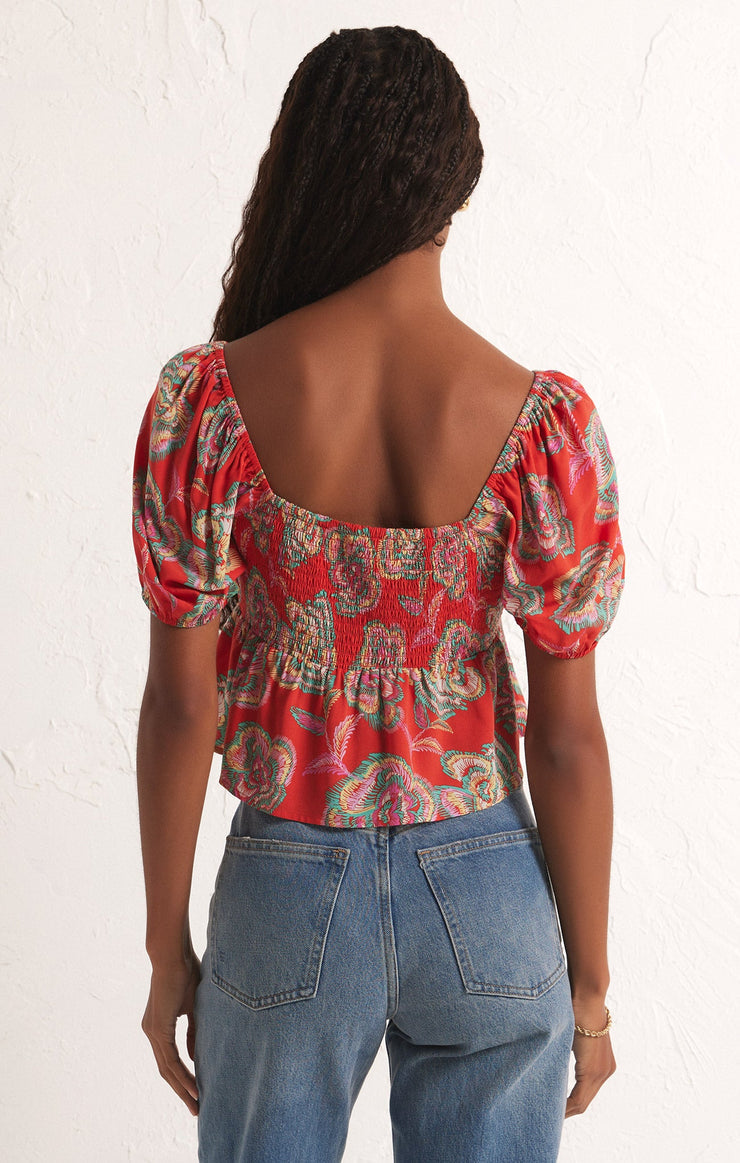 RENELLE TANGO FLORAL TOP (TANGO) - Z SUPPLY