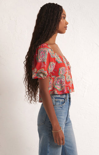 RENELLE TANGO FLORAL TOP (TANGO) - Z SUPPLY