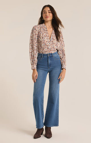 ESME LA PAZ FLORAL BLOUSE - Z SUPPLY