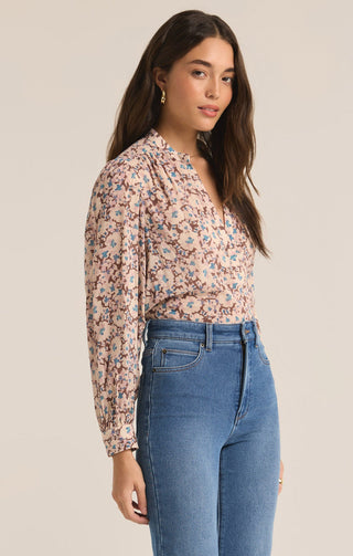 ESME LA PAZ FLORAL BLOUSE - Z SUPPLY