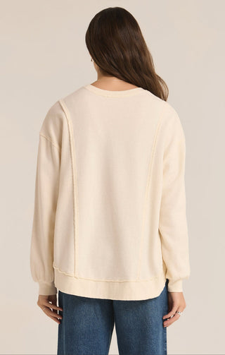 REPLAY FRENCH TERRY SWEATSHIRT (PUTTY) - Z SUPPLY