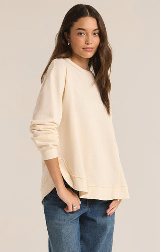 REPLAY FRENCH TERRY SWEATSHIRT (PUTTY) - Z SUPPLY