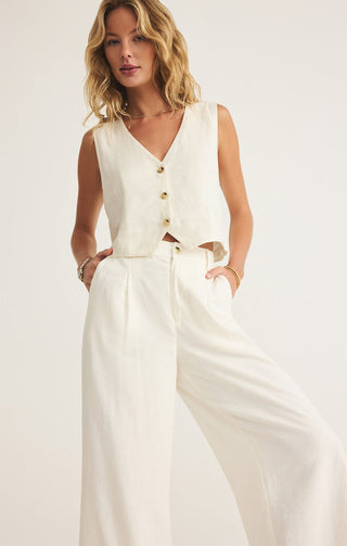 (Medium + Large) MARTA LINEN VEST