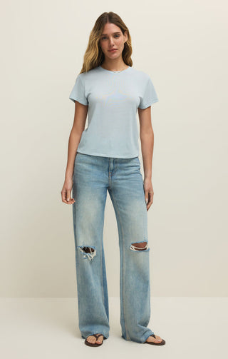 TOURIST KNIT JERSEY TEE (RAIN) - Z SUPPLY