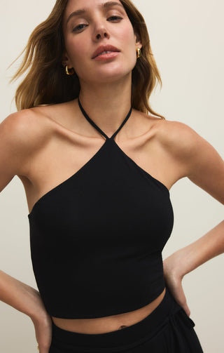 LYDIA HALTER TOP (BLACK) - Z SUPPLY